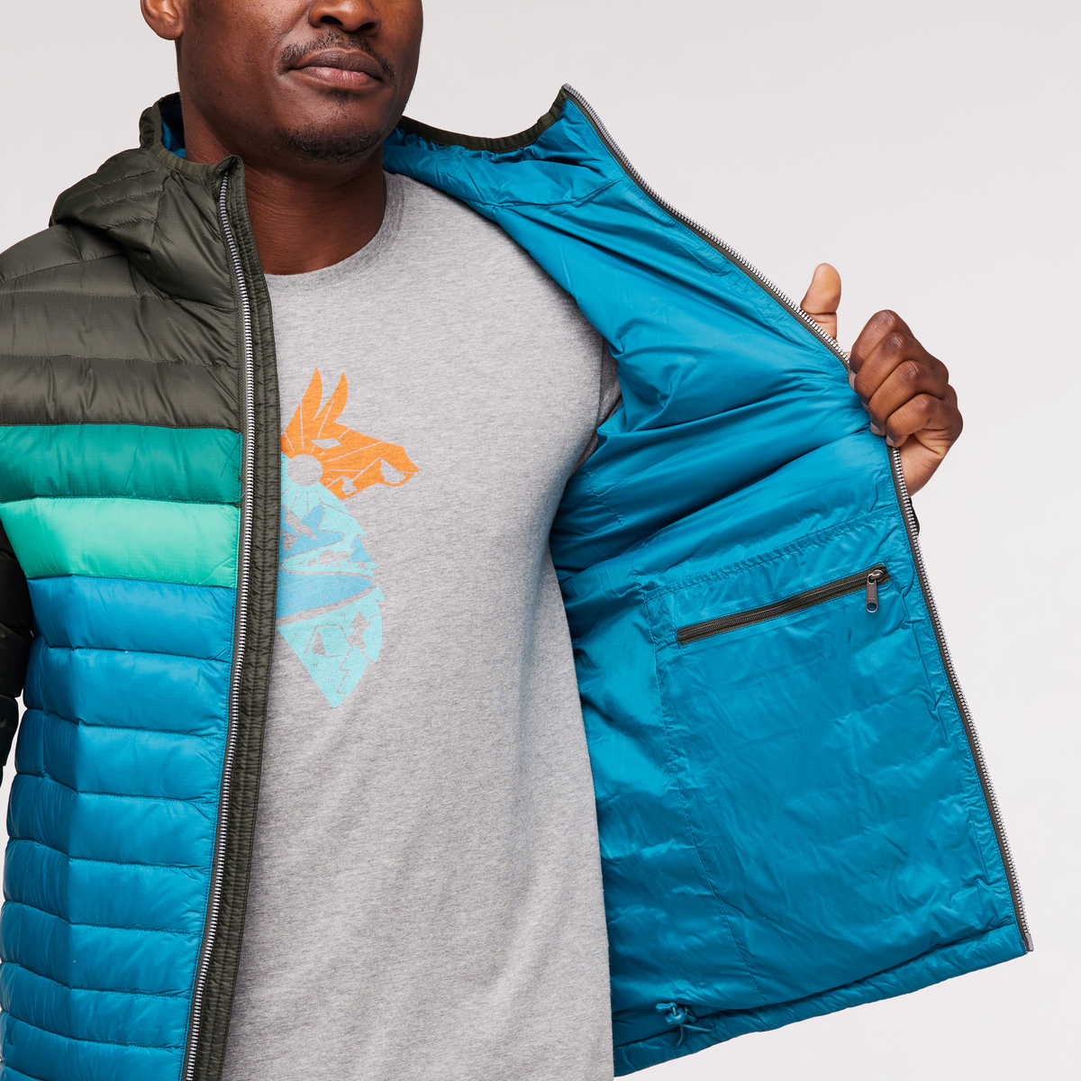 Fuego Hooded Down Jacket - Men's — image 13
