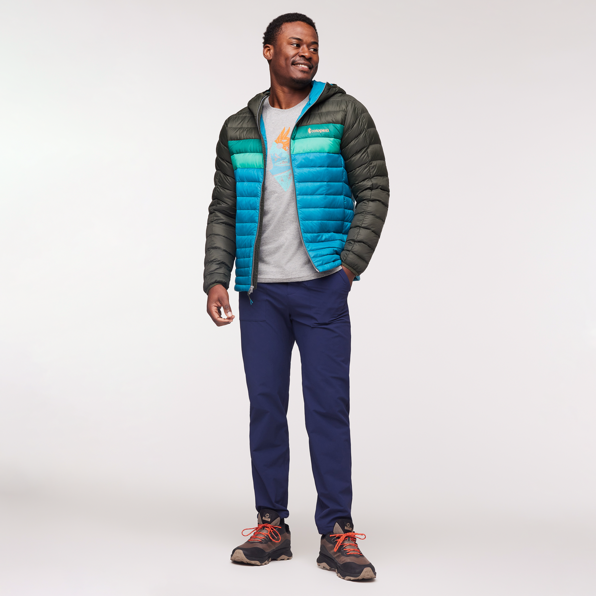 Fuego Hooded Down Jacket - Men's — image 9