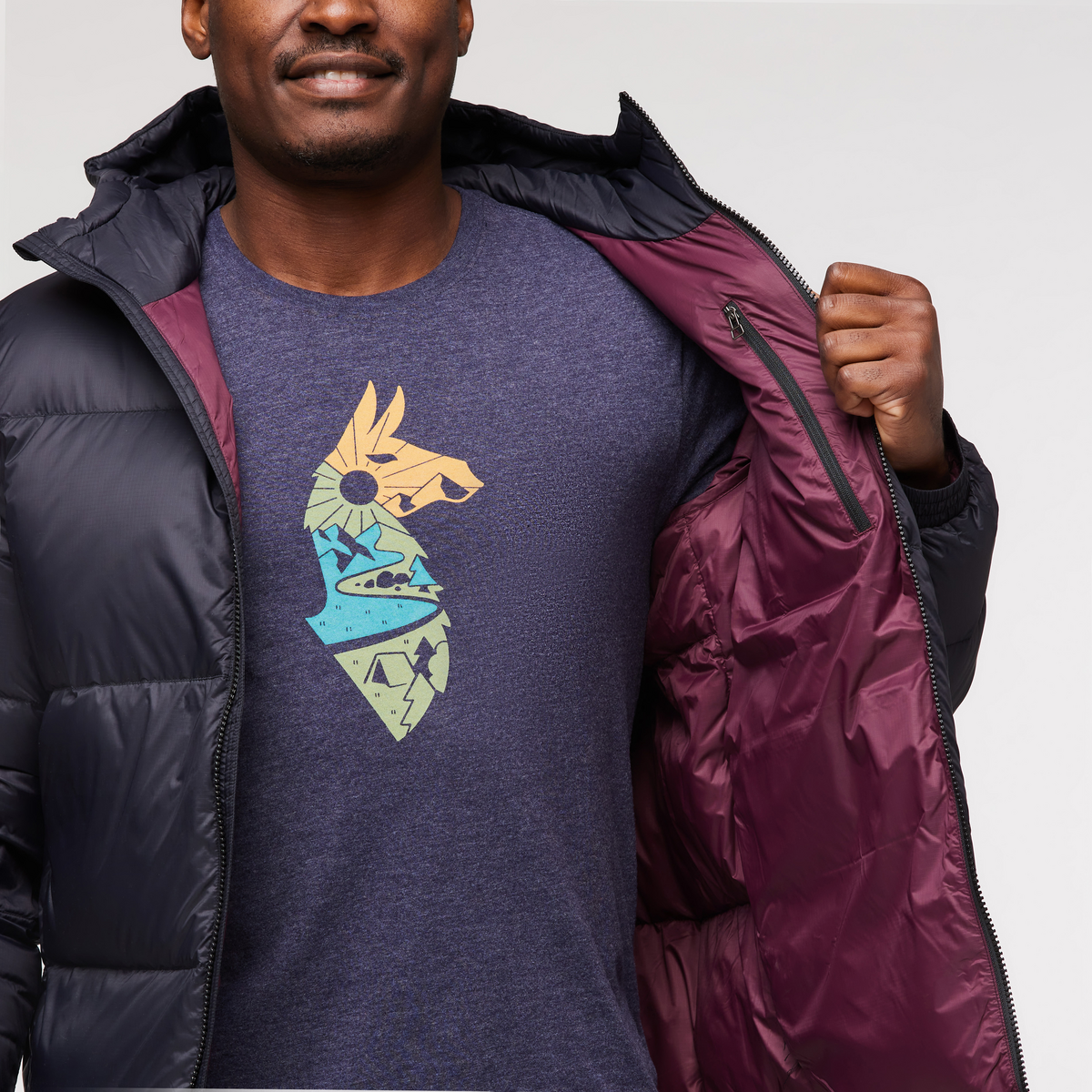 Solazo Down Hooded Jacket - Men's — image 12