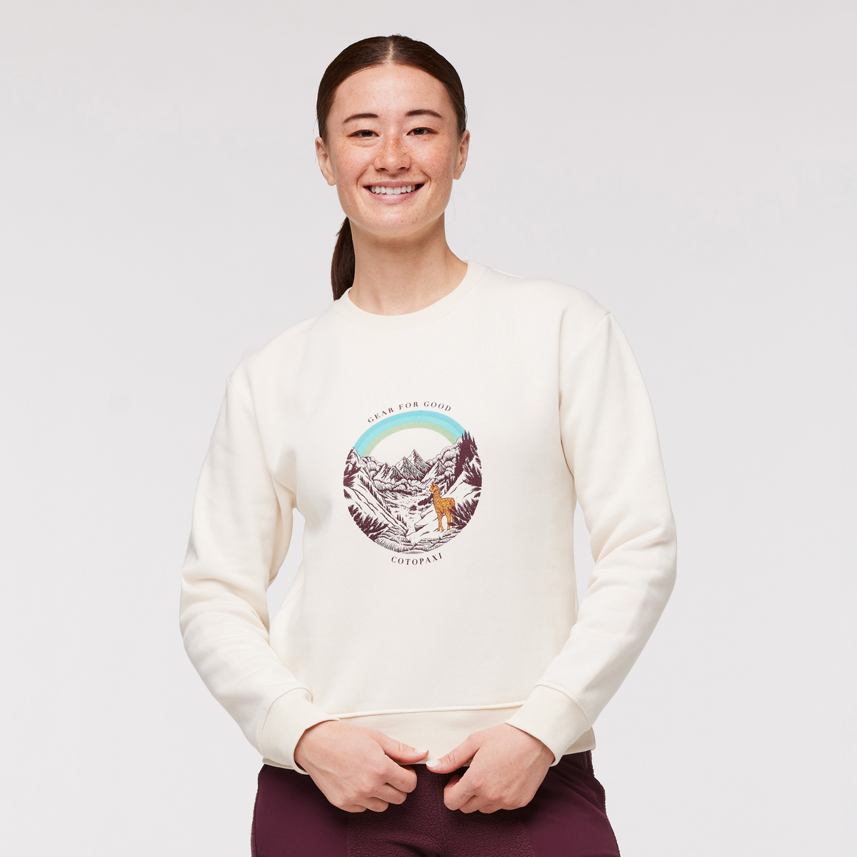 Traveling Llama Crew Sweatshirt - Women's — image 1