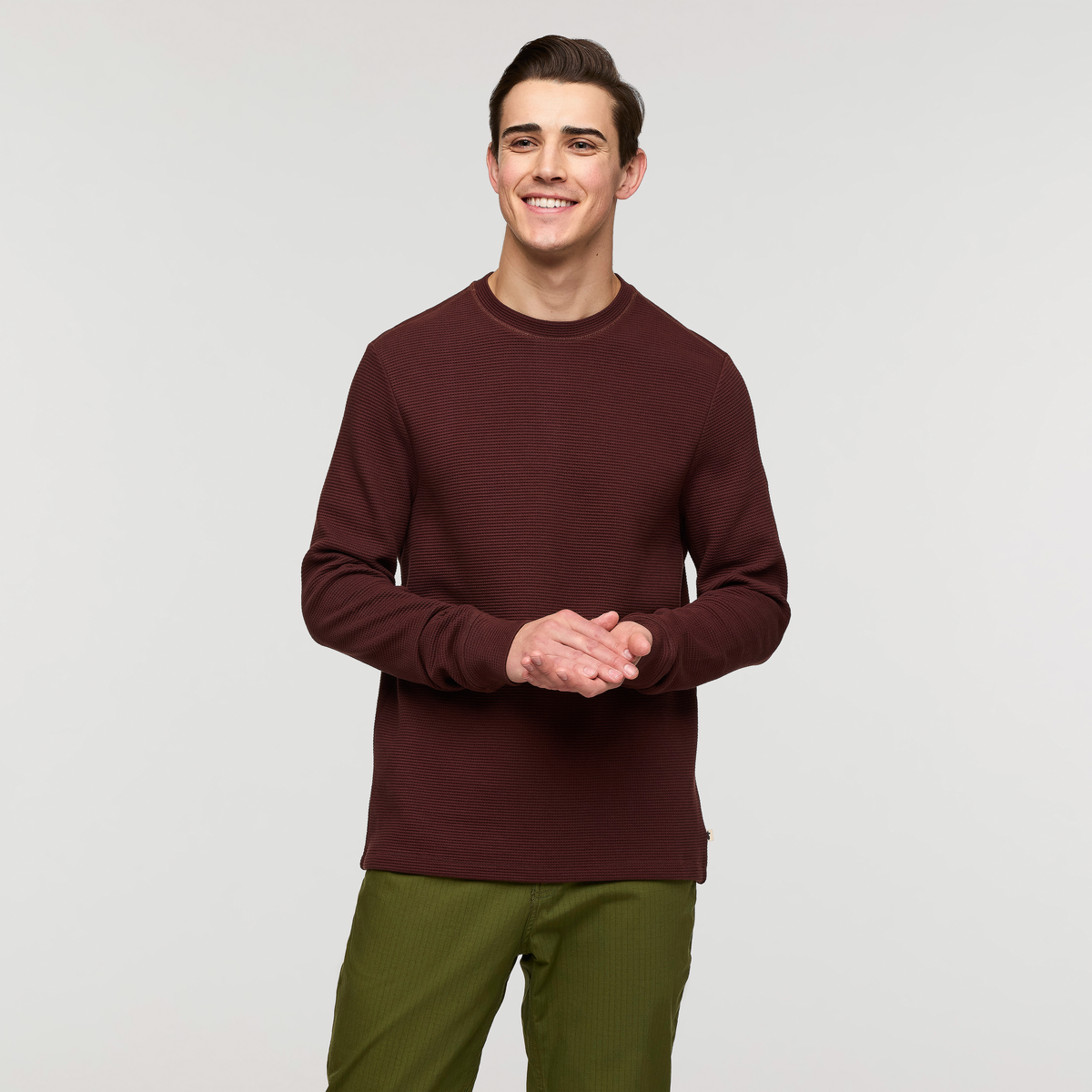 Atajo Long-Sleeve Waffle Shirt - Men's — image 1