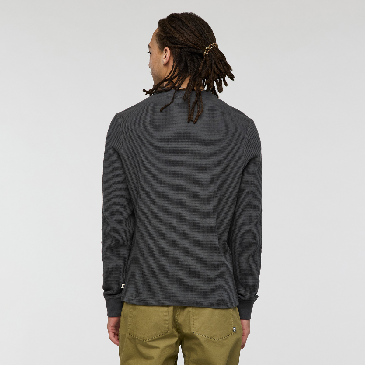 Atajo Long-Sleeve Waffle Henley - Men's — image 11
