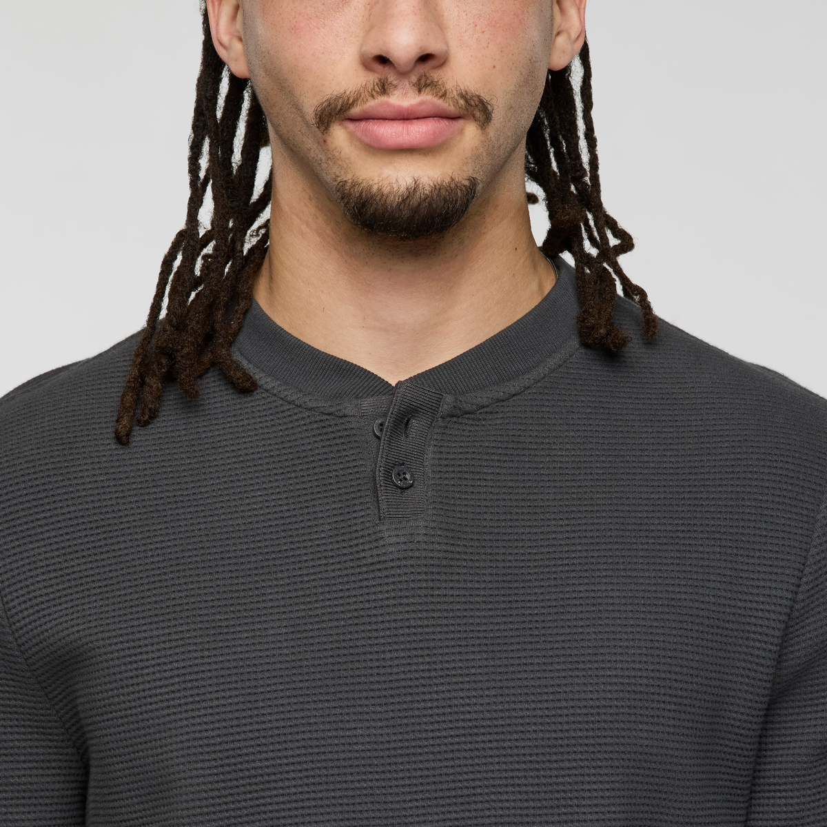 Atajo Long-Sleeve Waffle Henley - Men's — image 12