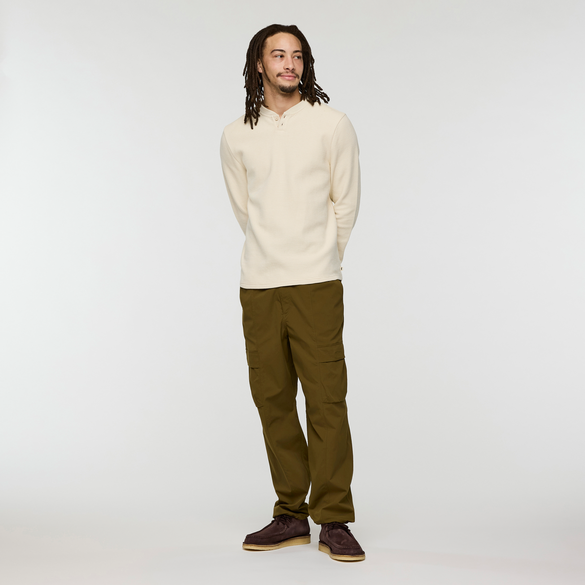 Atajo Long-Sleeve Waffle Henley - Men's — image 2