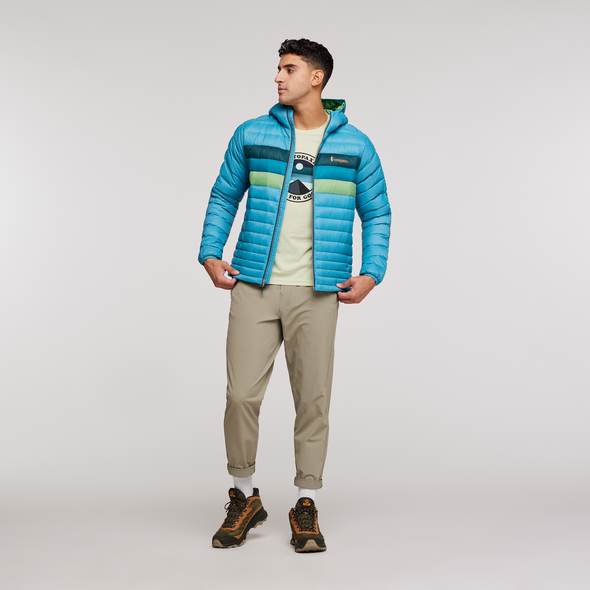 Fuego Hooded Down Jacket - Men's — image 24