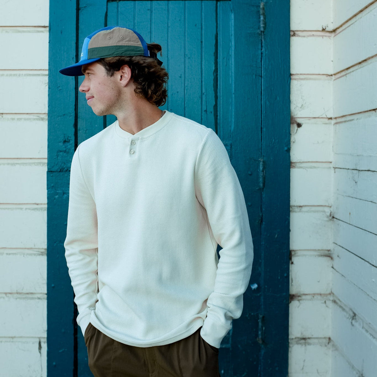 Atajo Long-Sleeve Waffle Henley - Men's — image 16