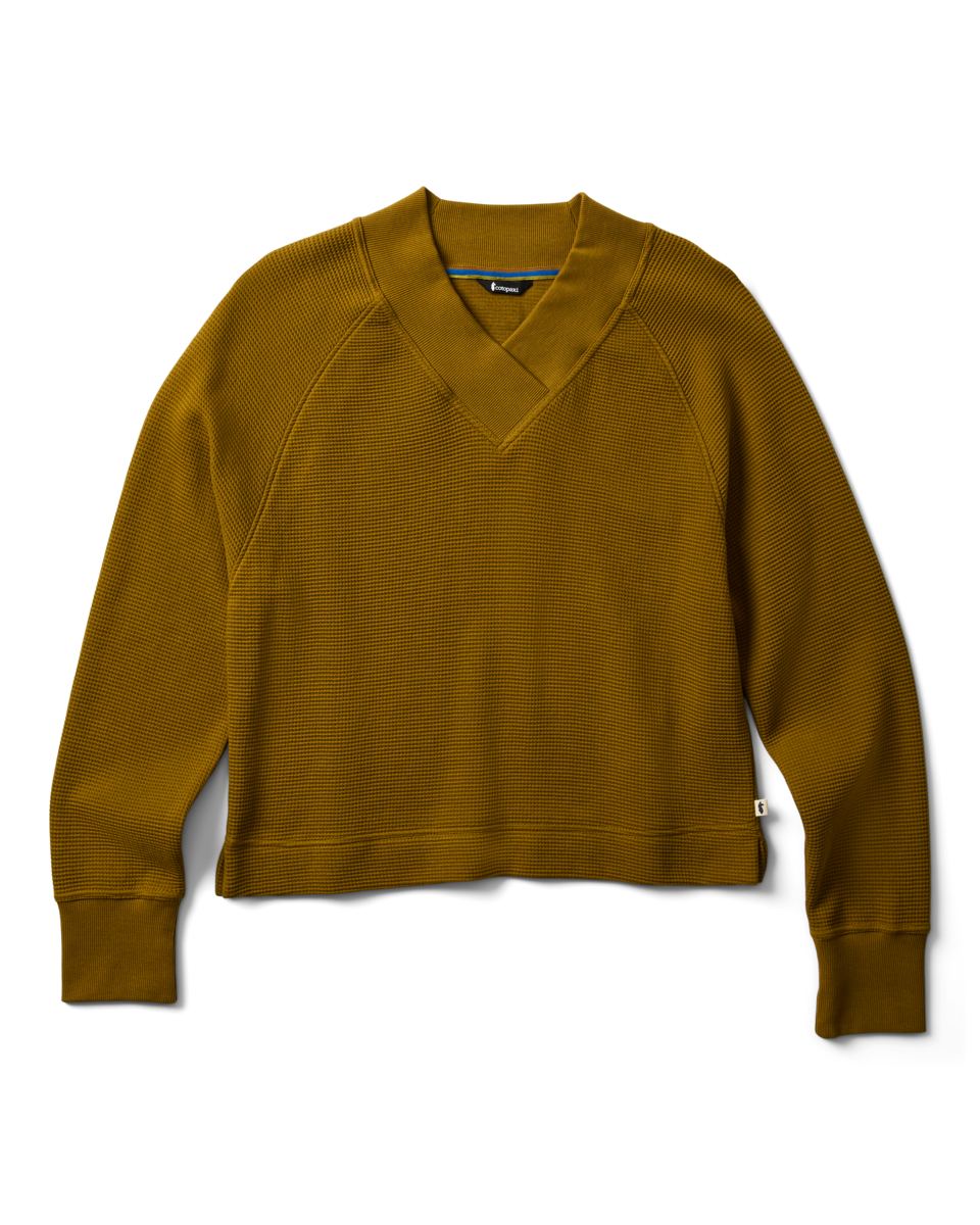 Atajo Long-Sleeve Waffle V-Neck - Women's — image 12