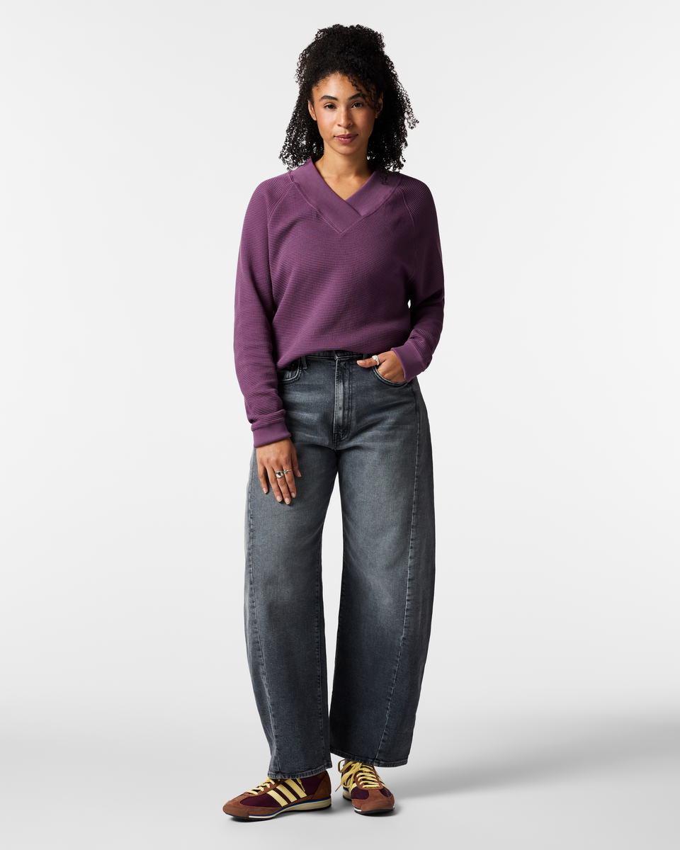 Atajo Long-Sleeve Waffle V-Neck - Women's — image 15