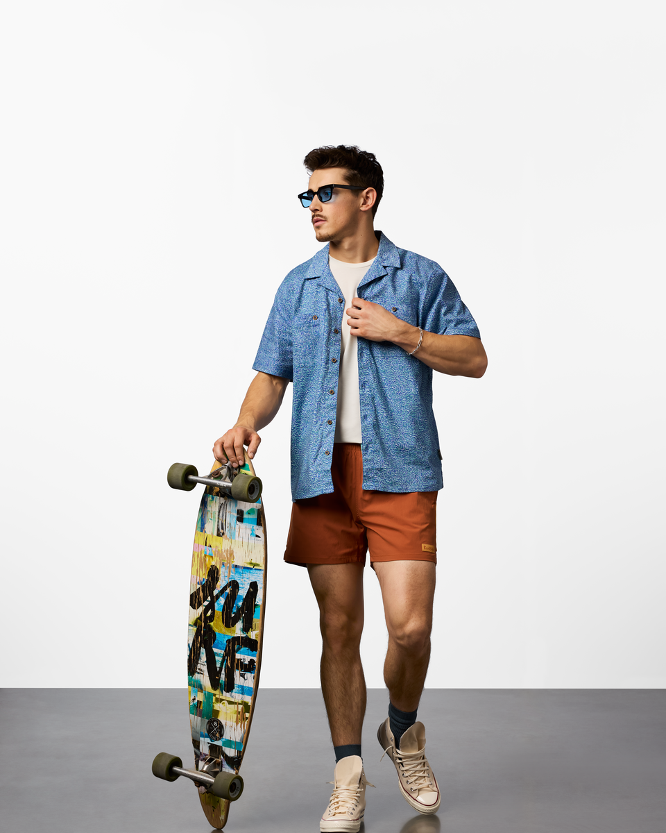 Afuera Button Up Shirt - Print - Men's — image 12