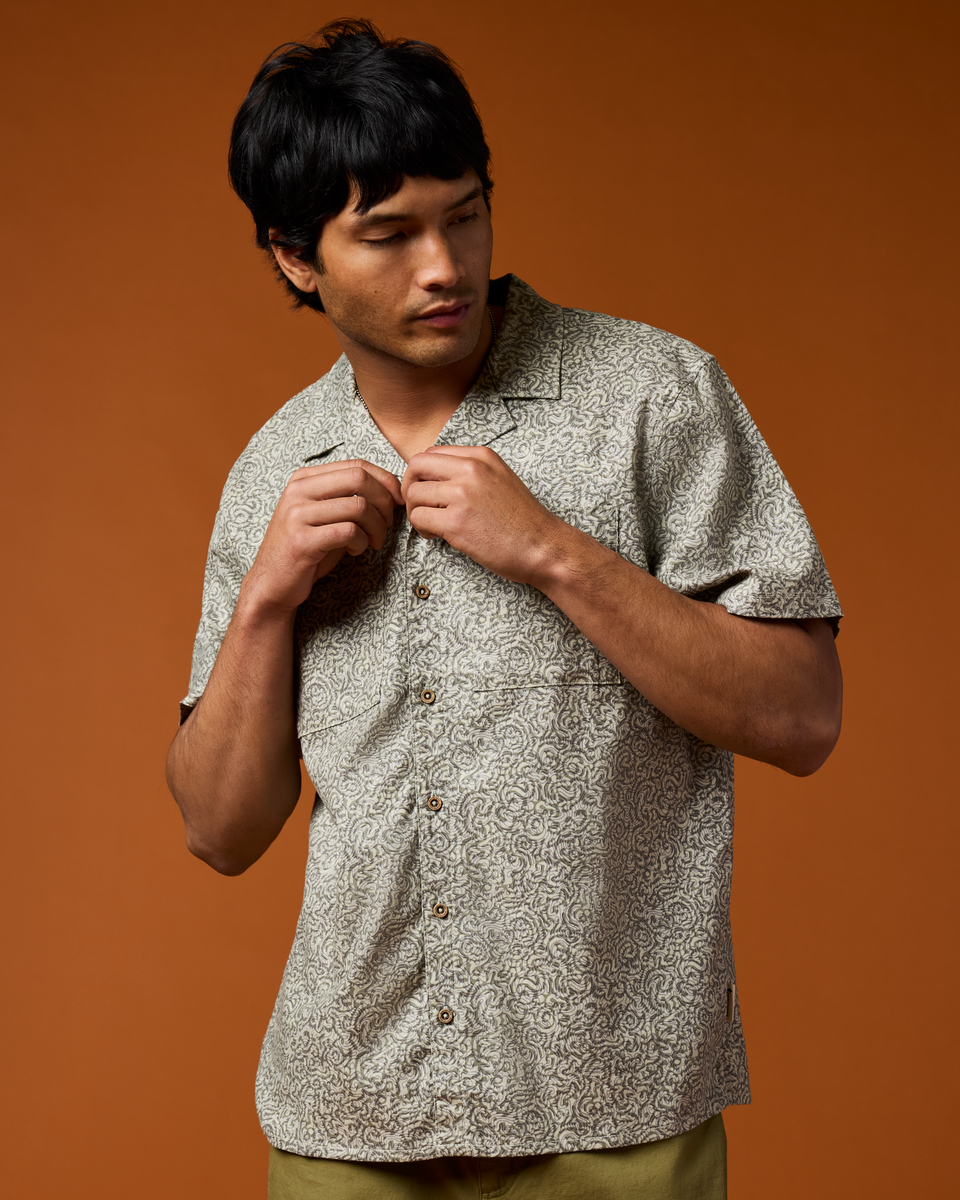 Afuera Button Up Shirt - Print - Men's — image 1