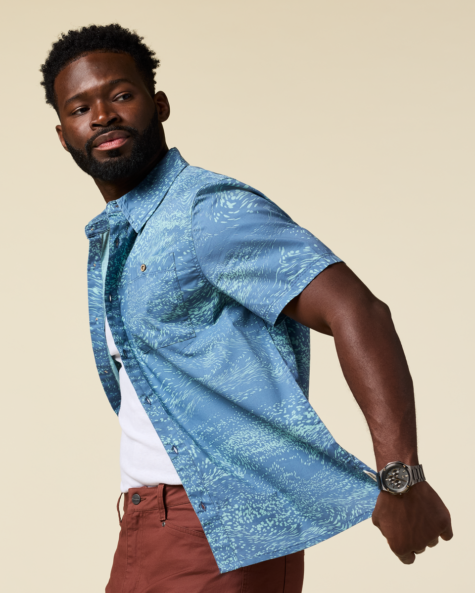 Estival Button Up Shirt - Print - Men's — image 23