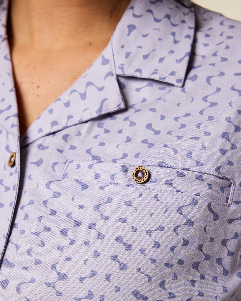 Afuera Button Up Shirt - Print - Women's — image 4
