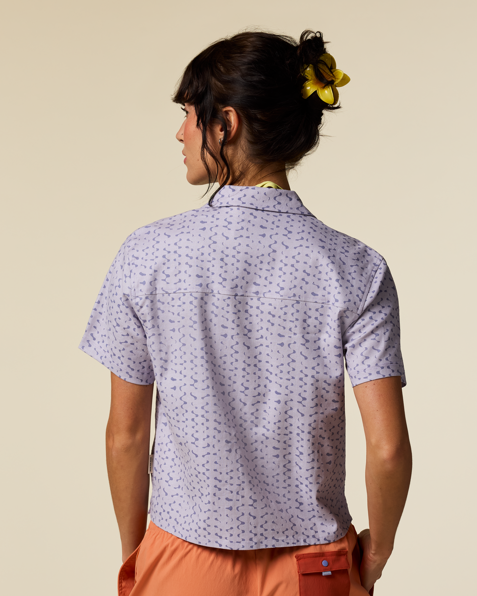 Afuera Button Up Shirt - Print - Women's — image 2