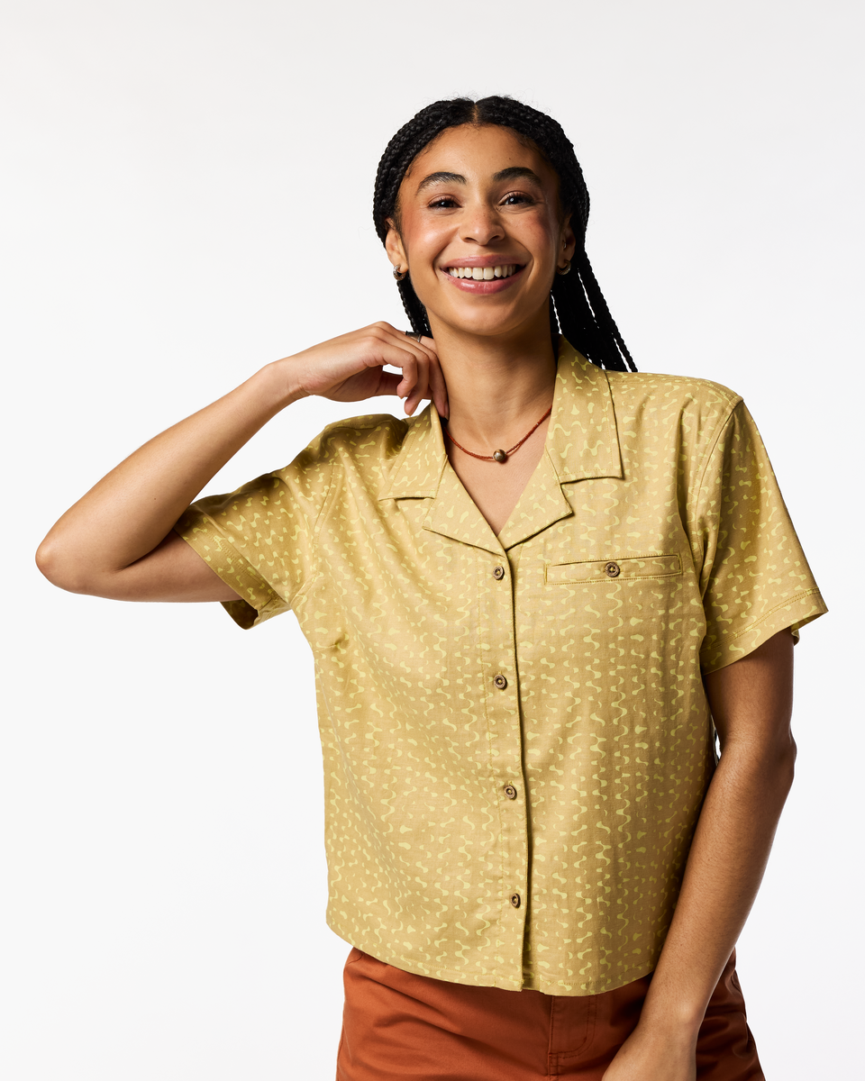 Afuera Button Up Shirt - Print - Women's — image 14
